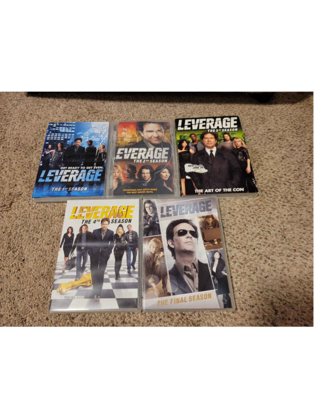 Leverage Complete Series DVD Box Set Seasons 1 2 3 4 5 TNT Show